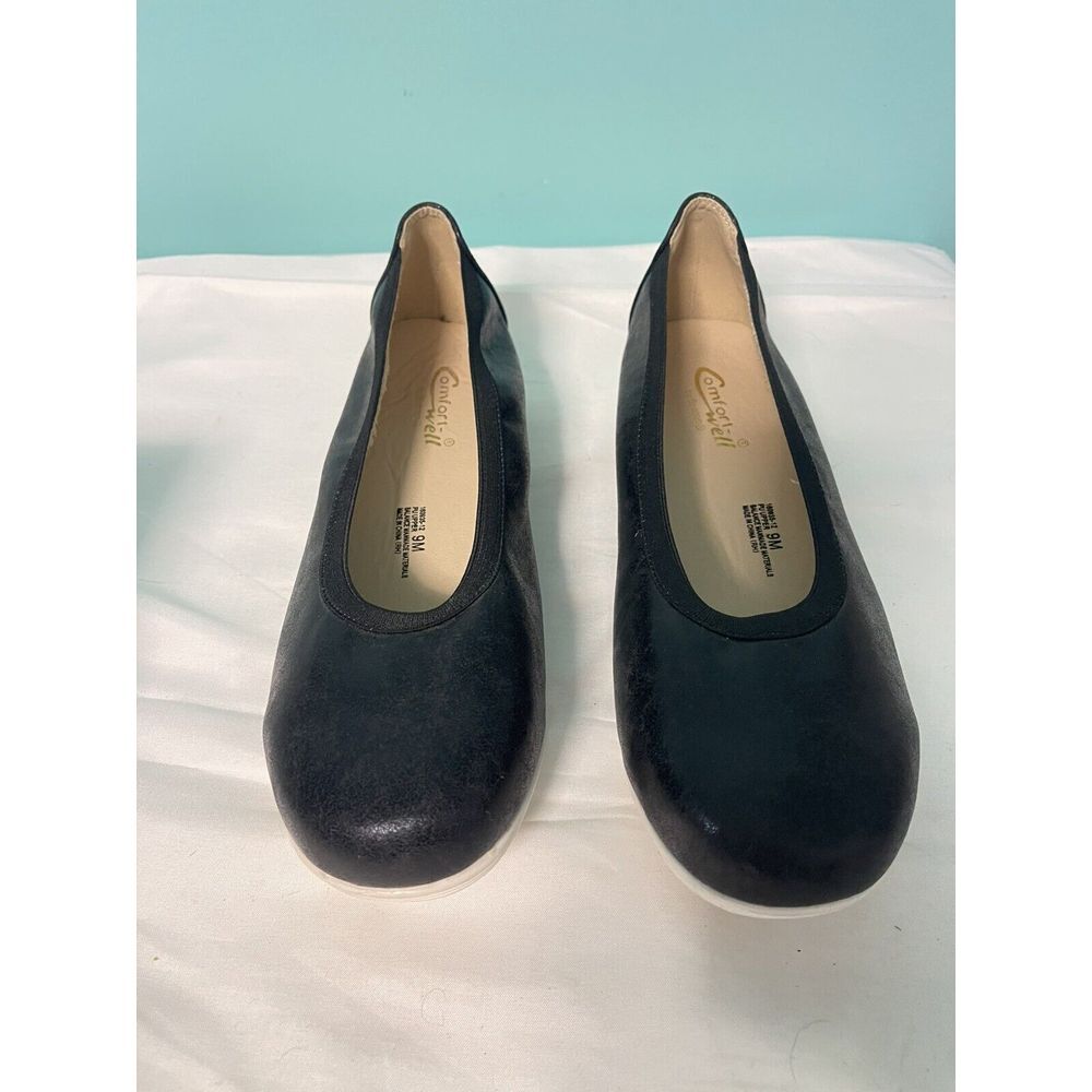 Soft Style‎ Heidi Solid Black Metallic Dress Shoes Adult Women's Size 9